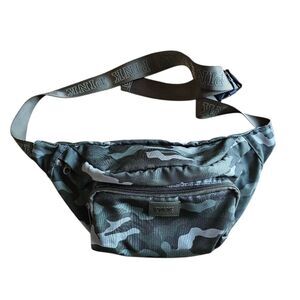 Victoria's secret pink camo green fanny pack logo